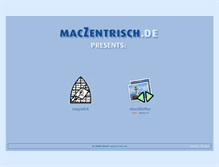 Tablet Screenshot of maczentrisch.de